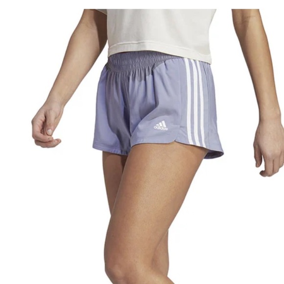 adidas Lilac 3-Stripe Athletic Shorts | Size S | NWT - Picture 2 of 7